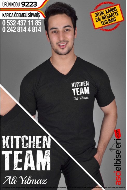 DE9223 KITCHEN TEAM CHEF AŞÇI TİŞÖRT