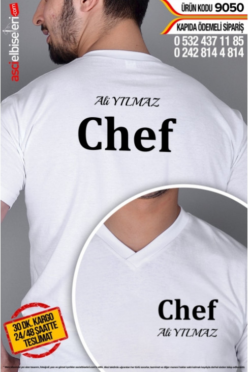 DE9050 CHEF AŞÇI ÇALIŞMA TİŞÖRTLERİ